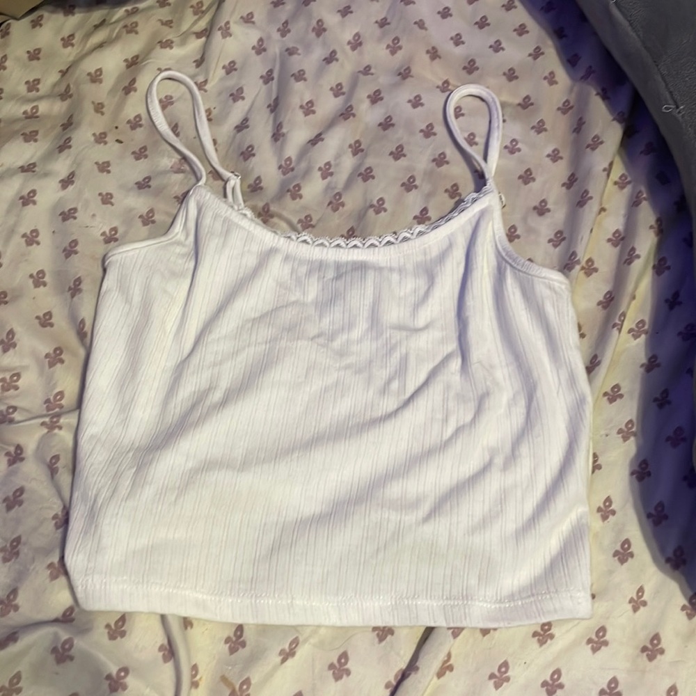 forever 21 white lace top